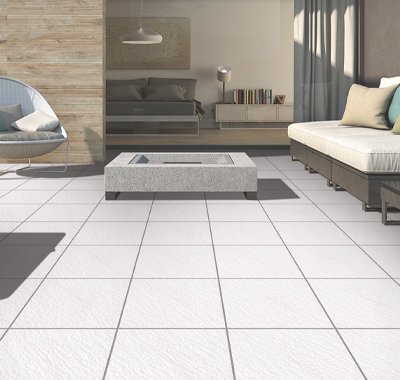 Buy matt finish white ceramic floor tiles