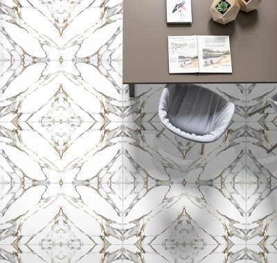 Buy book match 600x1200 mm porcelain floor tiles