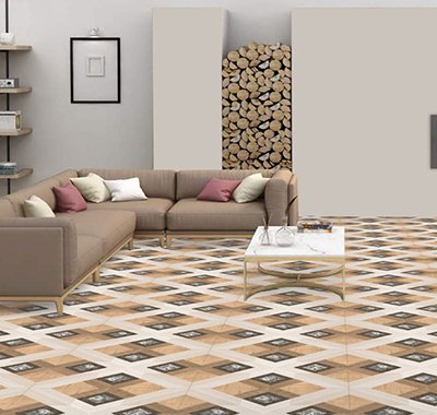 trendy with ceramic floor tiles