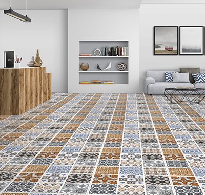 400x400 mm glossy finish Ceramic floor tile