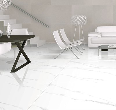 Floor tile Marmo Statuario Glacier glossy 80x80 cm for sale