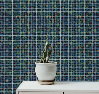 best blue glass mosaic tiles manufacturer and supplier
