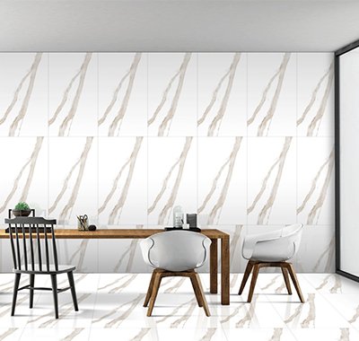 Shop calacatta white porcelain floor tiles.
