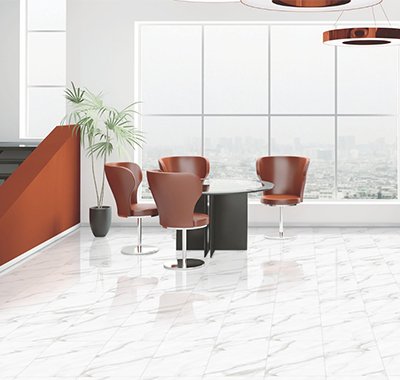 Lycos ceramic - Offering Statuario Pearl Glazed Porcelain Floor Tiles